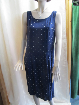 Summer Shift Dress "Spotty" navy